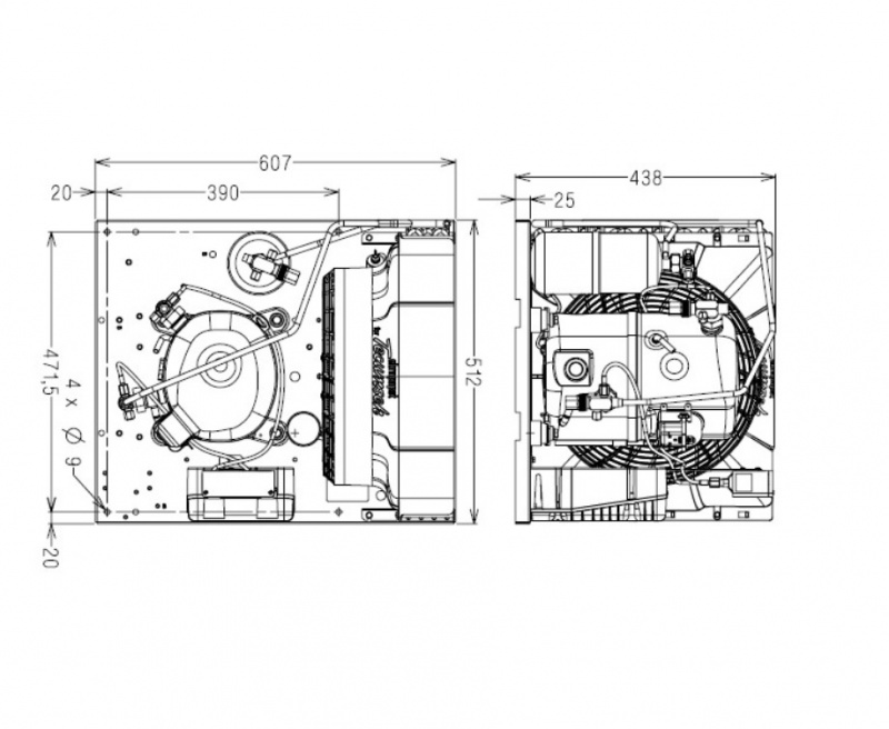 Agregat frigorific Tecumseh FHT 2480 ZBR-XG (380V) | DTN Group